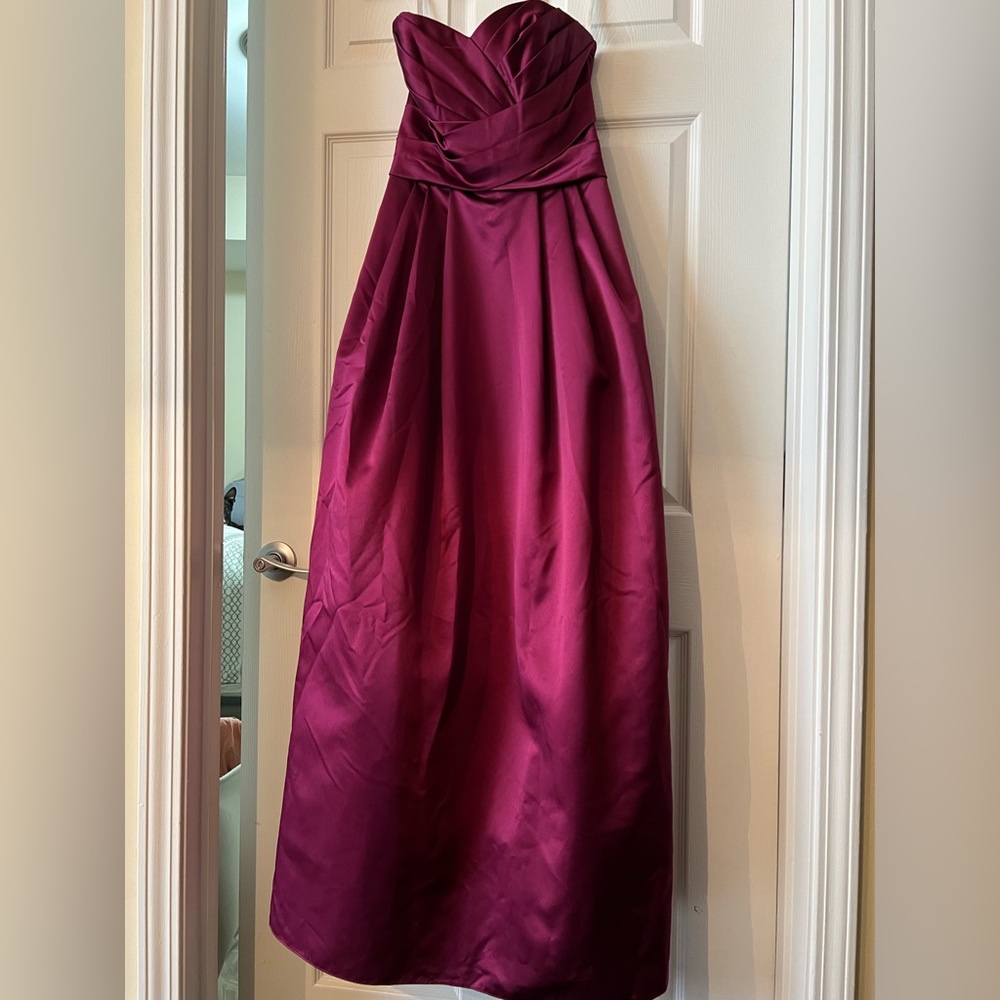 Fuchsia David’s Bridal Bridesmaid Dress